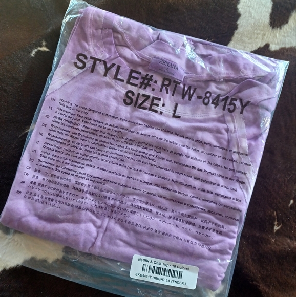 Lavender Long Sleeve Top - Picture 5 of 5